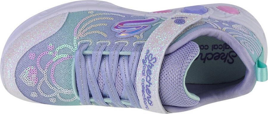 Skechers S Lights Princess Wishes meisjes sneaker Zilver