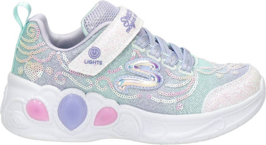 Skechers S Lights Princess Wishes meisjes sneaker Zilver