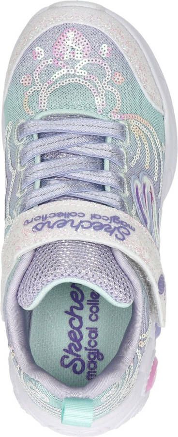 Skechers S Lights Princess Wishes meisjes sneaker Zilver