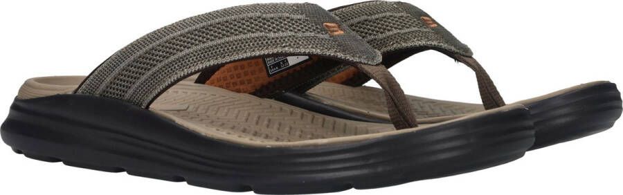 Skechers Sargo Relaxed Fit slippers bruin