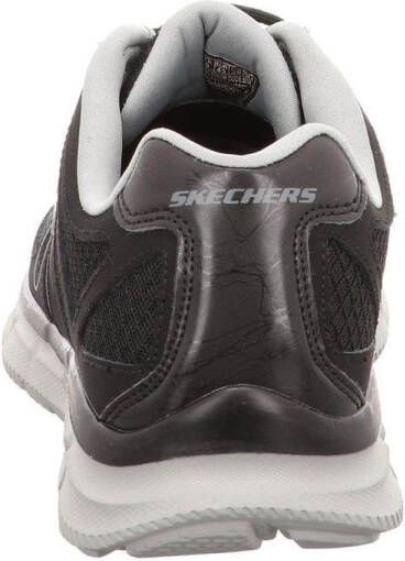 Skechers Satisfaction 58350-BKGY Mannen Zwart Sneakers Sportschoenen