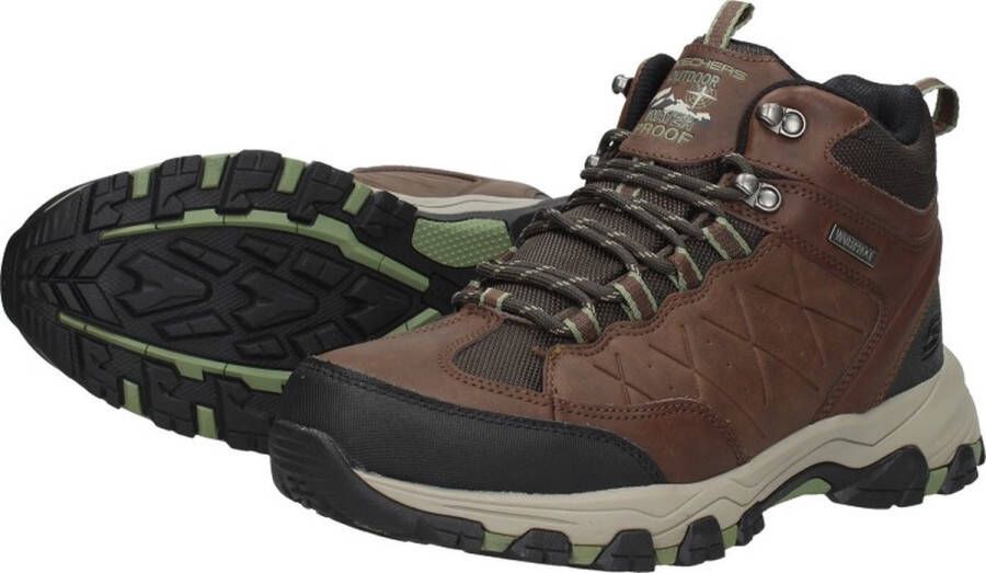 Skechers RELAXED FIT SELMEN TELAGO outdoor tracking-wandelsneakers voor heren bruin - Foto 13