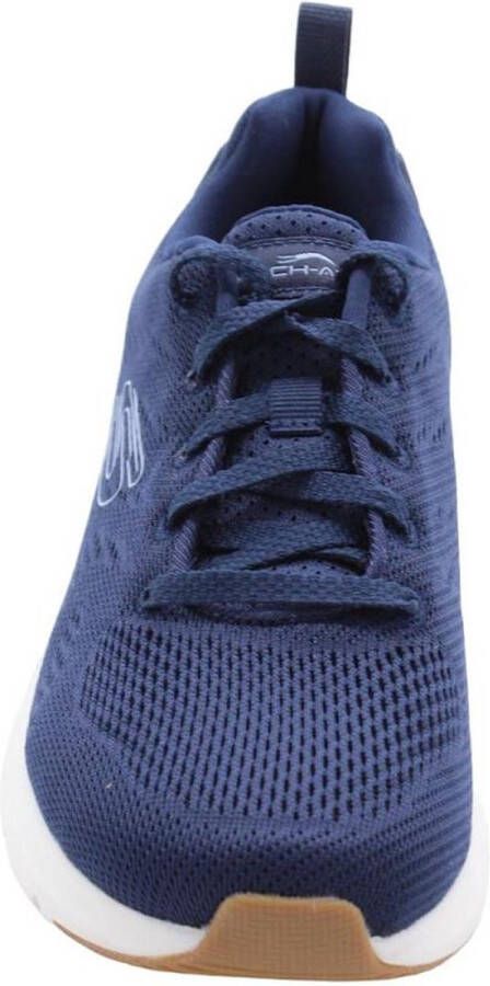 Skechers Skech-Air Court Slick Avenu Dames Sneakers Donkerblauw