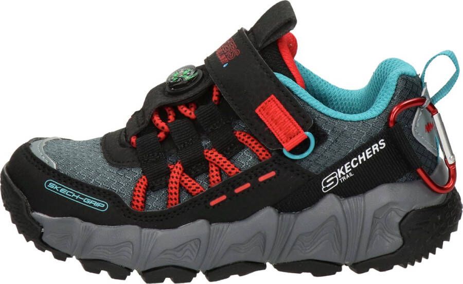 Skechers Skecher Velocitrek Pro Scout jongens sneaker Zwart rood