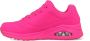 Skechers Sneaker 73667 HTPK UNO Night Shades Hot Pink Neon Roze - Thumbnail 3
