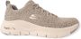 Skechers Sneaker Arch Fit 149713 LGY PKMT Grijs Machine Washable - Thumbnail 3