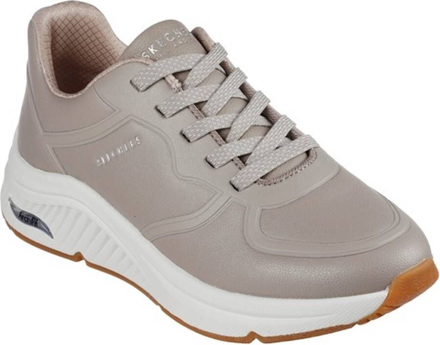 Skechers Arch Fit S-Miles- Mile Makers Dames Sneakers Taupe - Foto 4