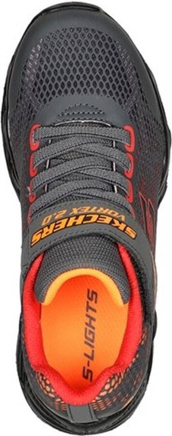 Skechers Sneaker S-Lights 400602L CCMT Grijs Oranje Rood