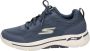 Skechers Go Walk Arch Fit 216116-NVGD Mannen Marineblauw Sneakers - Thumbnail 13