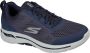 Skechers Go Walk Arch Fit 216116-NVGD Mannen Marineblauw Sneakers - Thumbnail 7