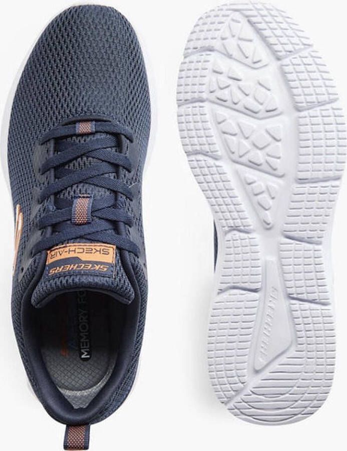 Skechers Sneakers Mannen zwart wit oranje
