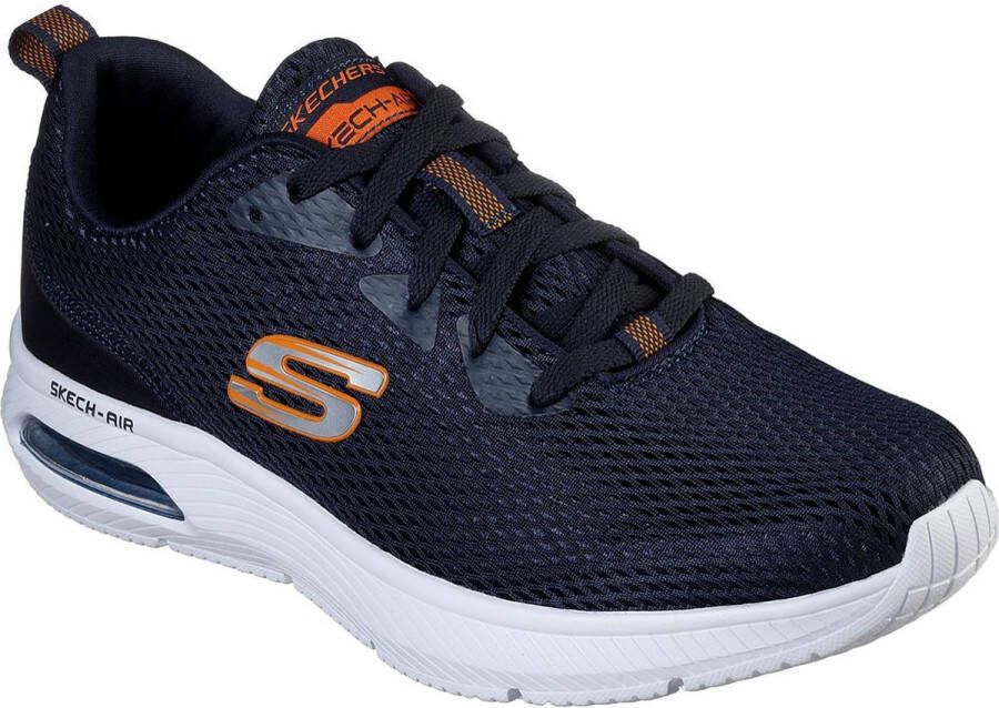 Skechers Sneakers Mannen zwart wit oranje