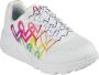 Skechers Uno Lite Love Brights Meisjes Sneakers Wit Multicolour - Thumbnail 9