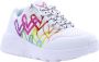 Skechers Uno Lite Love Brights Meisjes Sneakers Wit Multicolour - Thumbnail 7