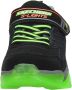 Skechers S Lights Mega Surge Jongens Sneakers Black Lime - Thumbnail 5