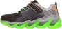 Skechers S Lights Mega Surge Jongens Sneakers Black Lime - Thumbnail 6