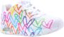 Skechers Sneakers UNO HIGHLIGHT LOVE vrijetijdsschoen lage schoen veterschoen met hartjes-print - Thumbnail 10