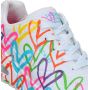 Skechers Sneakers UNO HIGHLIGHT LOVE vrijetijdsschoen lage schoen veterschoen met hartjes-print - Thumbnail 9