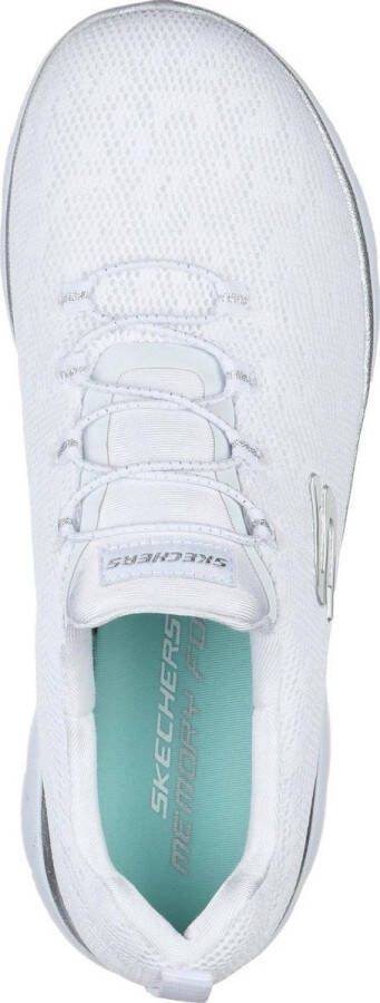 Skechers Summits Leopard Spots dames sneakers Wit Extra comfort Memory Foam - Foto 4