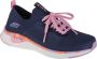 Skechers Solar Fuse meisjes sneaker Blauw - Thumbnail 8