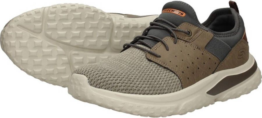 Skechers Solvano-Caspian Sneakers taupe Textiel