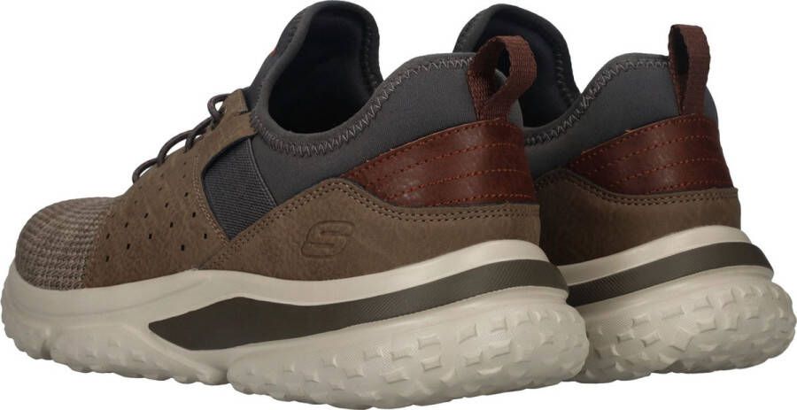 Skechers Solvano-Caspian Sneakers taupe Textiel