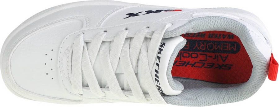 Skechers Sport Court 92 405696L-WHT voor een jongen Wit Sneakers Sportschoenen - Foto 3