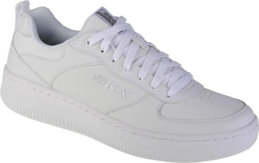 Skechers Sport Court 92 Sneakers wit Leer Heren