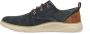 Skechers Vintage Gewassen Canvas en Suède Oxford Sneaker Blue Heren - Thumbnail 15