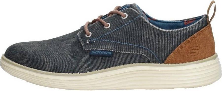 Skechers Stat Pexton Heren Sneakers Navy