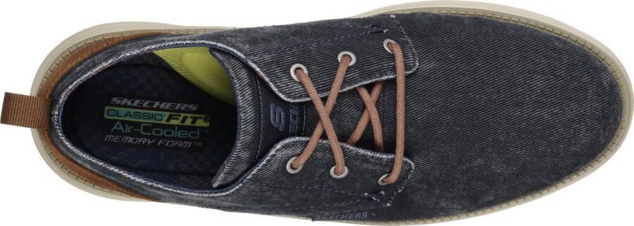 Skechers Stat Pexton Heren Sneakers Navy