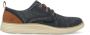 Skechers Stat Pexton Heren Sneakers Navy - Thumbnail 28