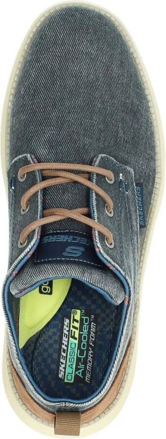 Skechers Stat Pexton Heren Sneakers Navy
