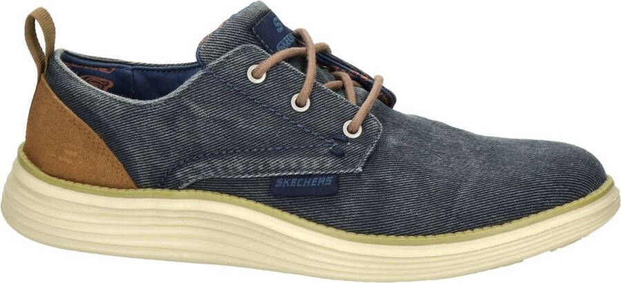 Skechers Stat Pexton Heren Sneakers Navy