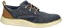 Skechers Stat Pexton Heren Sneakers Navy - Thumbnail 32