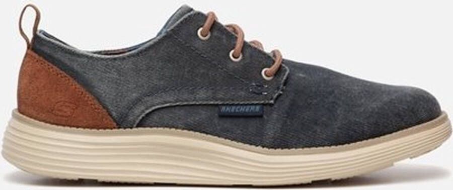 Skechers Stat Pexton Heren Sneakers Navy