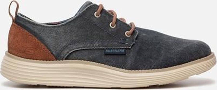 Skechers Stat Pexton Heren Sneakers Navy