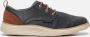 Skechers Stat Pexton Heren Sneakers Navy - Thumbnail 36