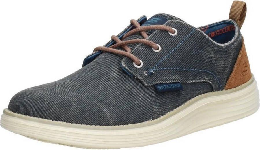 Skechers Stat Pexton Heren Sneakers Navy