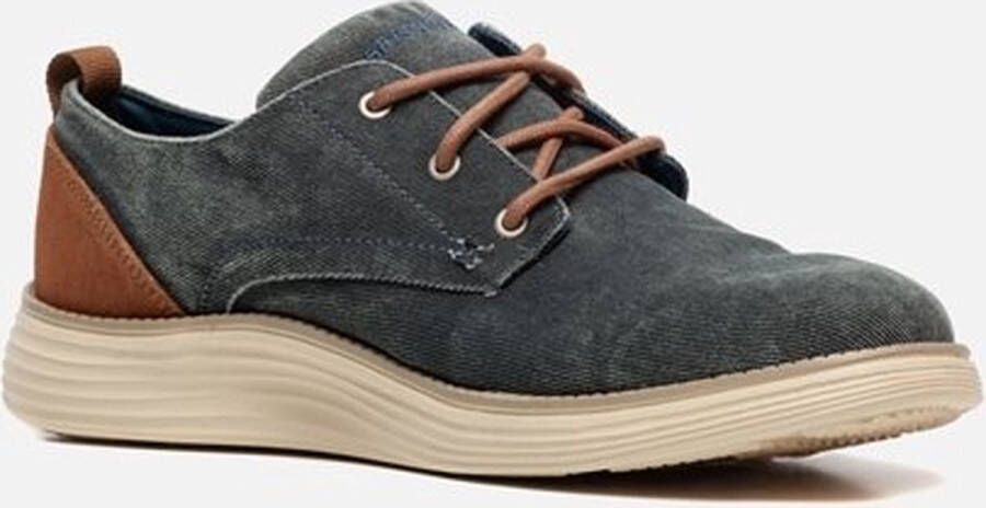 Skechers Stat Pexton Heren Sneakers Navy