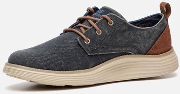 Skechers Stat Pexton Heren Sneakers Navy