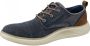 Skechers Stat Pexton Heren Sneakers Navy - Thumbnail 6