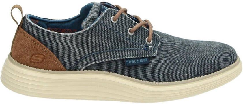 Skechers Stat Pexton Heren Sneakers Navy