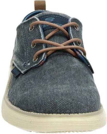 Skechers Stat Pexton Heren Sneakers Navy