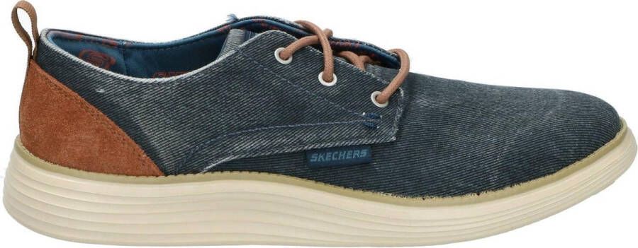 Skechers Stat Pexton Heren Sneakers Navy