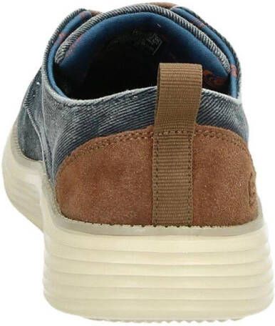 Skechers Stat Pexton Heren Sneakers Navy