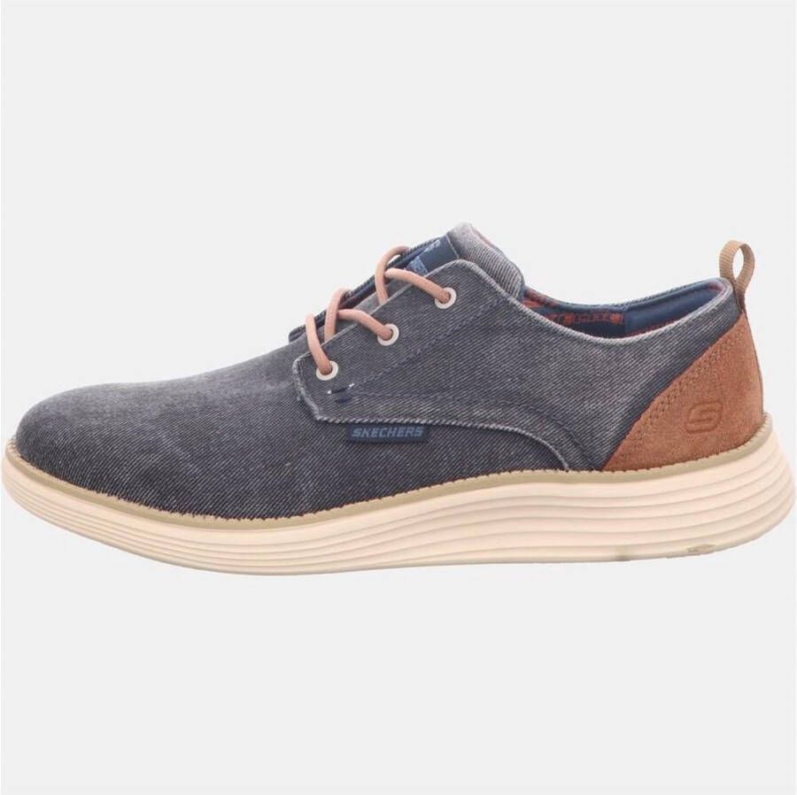 Skechers Stat Pexton Heren Sneakers Navy