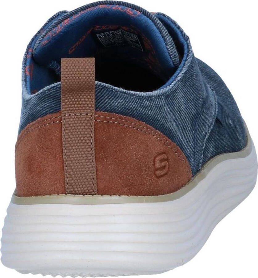Skechers Stat Pexton Heren Sneakers Navy
