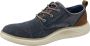Skechers Stat Pexton Heren Sneakers Navy - Thumbnail 69
