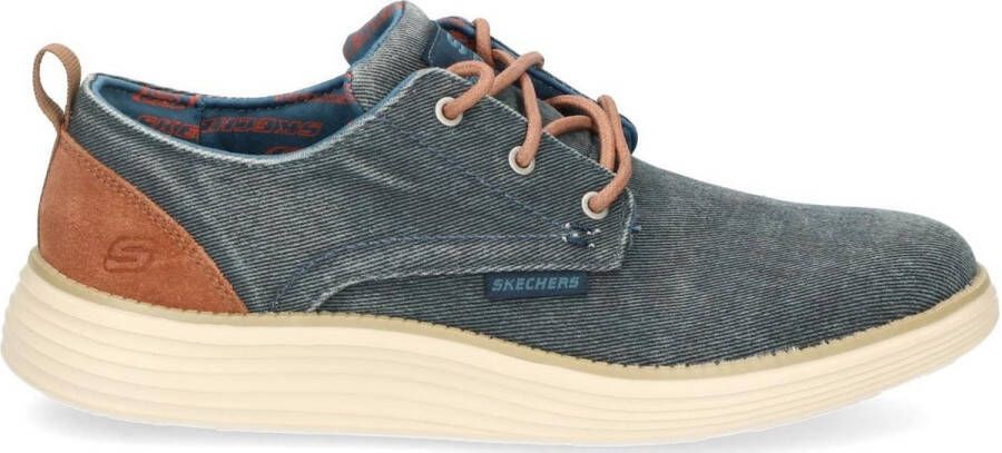 Skechers Stat Pexton Heren Sneakers Navy